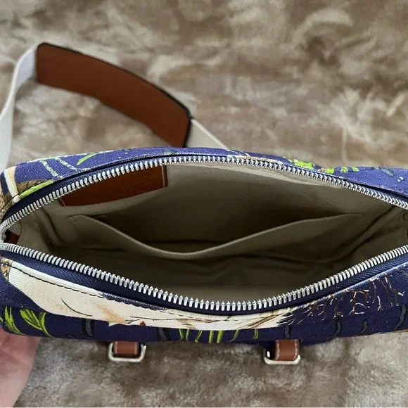 Loewe Paulas Ibiza Mermaid Blue and Brown Women's Crossbody Bag - Picture 10 of 13